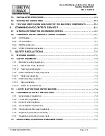 Preview for 7 page of Beta Max MAXIAL TRACK HOIST Use And Maintenance Instruction Manual