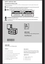 Preview for 1 page of Beta Three KO-10H User Manual