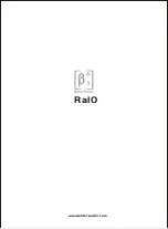 Preview for 12 page of Beta Three RaIO User Manual