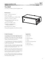 Предварительный просмотр 4 страницы Beta Three TLA-101F User Manual