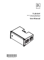 Предварительный просмотр 1 страницы Beta Three TLB-101F User Manual