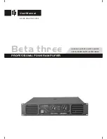 Beta Three UA1330 User Manual preview