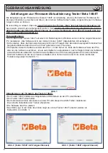 Preview for 64 page of Beta 014640050 Instructions For Use Manual