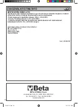 Preview for 64 page of Beta 014980012 Instructions For Use Manual