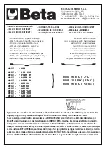 Preview for 2 page of Beta 018080001 Instructions For Use Manual