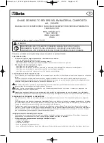 Предварительный просмотр 27 страницы Beta 019240007 Operation Manual And Instructions