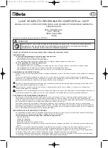 Предварительный просмотр 23 страницы Beta 019270008 Operation Manual And Instructions