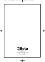 Preview for 60 page of Beta 019270008 Operation Manual And Instructions