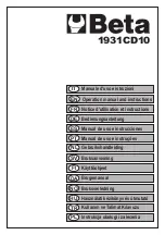 Beta 019310010 Operation Manual And Instructions предпросмотр