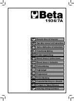 Preview for 1 page of Beta 019360027 Operation Manual And Instructions