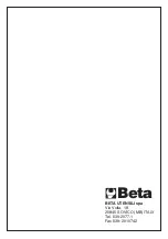 Preview for 73 page of Beta 019370051 Operation Manual And Instructions