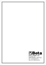 Preview for 11 page of Beta 030140010 Instructions Manual