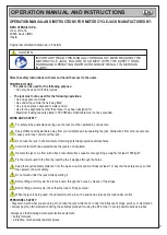 Preview for 9 page of Beta 030500201 Operation Manual And Instructions