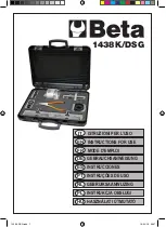 Beta 1438K/DSG Instructions For Use Manual предпросмотр