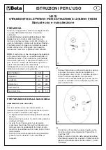 Preview for 2 page of Beta 1467E Operating And Maintenance Manual