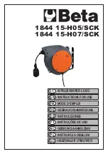 Preview for 1 page of Beta 1844 15-H05/SCK Instructions For Use Manual