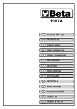 Beta 1927A Instructions Manual preview