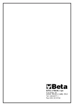 Предварительный просмотр 33 страницы Beta 1928DA Instructions Manual