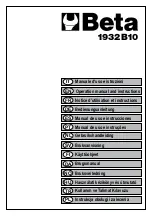 Beta 1932B10 Operation Manual And Instructions preview