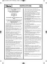 Предварительный просмотр 7 страницы Beta 1934BV Instructions Manual