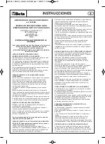 Предварительный просмотр 15 страницы Beta 1934BV Instructions Manual