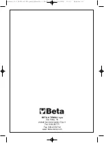 Предварительный просмотр 59 страницы Beta 1947M Operation Manual And Instructions