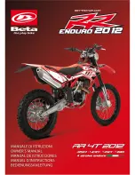 Beta 2011 RS Owner'S Manual preview