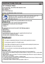 Preview for 9 page of Beta 3027 100 Instructions For Use Manual