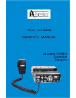 Beta ACT-2000 Owner'S Manual preview