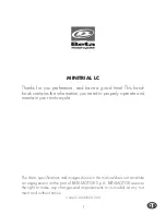 Beta MINITRIAL LC Owner'S Manual preview