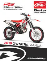 Предварительный просмотр 1 страницы Beta RR 250 2T EUROPA 2019 Owner'S Manual