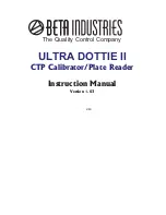 Preview for 3 page of Beta Ultra Dottie II Operating Manual