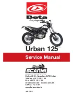 Beta Urban 125 Service Manual preview