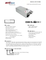 Предварительный просмотр 1 страницы BetaDyne Power RSP-1500-12 Manual