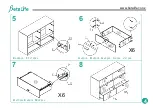 Предварительный просмотр 4 страницы BetaLife 6 Drawer Lowboy 22088 Assembly Instructions