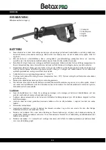 Preview for 12 page of Betax PRO DBB0204 Operating Instruction