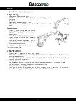 Preview for 21 page of Betax PRO DBB0204 Operating Instruction