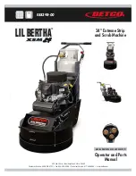 BETCO BIG BERTHA E88398-00 Operator And Parts Manual preview