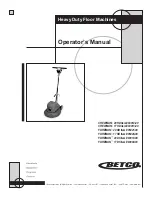 Preview for 2 page of BETCO CREWMAN 17HD Operator'S Manual