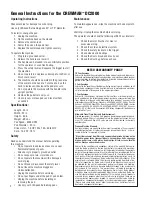 Предварительный просмотр 2 страницы BETCO Crewman DC200 Operator'S Manual