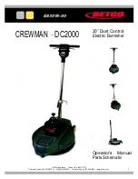 Preview for 1 page of BETCO crewman dc2000 E83018-00 Operator'S Manual