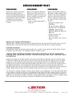 Preview for 18 page of BETCO E12800 Operator And Parts Manual