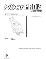 BETCO Fiber PRO 8 BFP8 10080210 Operating Instructions Manual preview