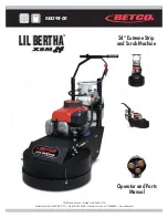 BETCO Lil Bertha XSM 24 Operator'S Manual preview