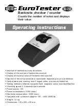Betec EuroTester Operating Instructions preview
