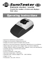 Preview for 1 page of Betec EuroTester Operating Instructions