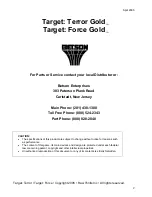 Preview for 2 page of Betson RAW THRILLS Target: Force Gold Manual