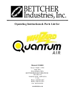 Preview for 1 page of BETTCHER INDUSTRIES Whizard Quantum Air 1000 Operating Instructions & Parts List Manual