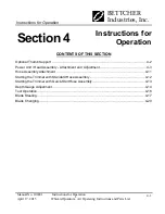 Preview for 25 page of BETTCHER INDUSTRIES Whizard Quantum Air 1000 Operating Instructions & Parts List Manual