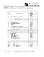 Preview for 157 page of BETTCHER INDUSTRIES Whizard Quantum Air 1000 Operating Instructions & Parts List Manual